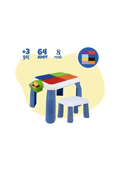 Birlik Urt035-002 Büyük Sandalyeli 64 Pcs Bi-bloks Masası