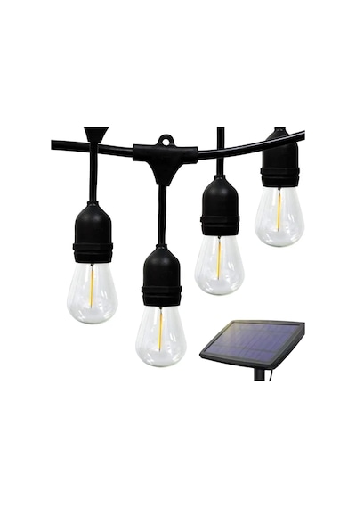 Forlife Güneş Enerjili Solar 5 Adet S14 Led Ampullü 5 Metre Led Işık Seti