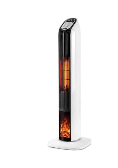 Seramik 2000 W Fanlı 25 Metrekare Alanda Etkili Şömine Efektli Kumandalı Isıtıcı