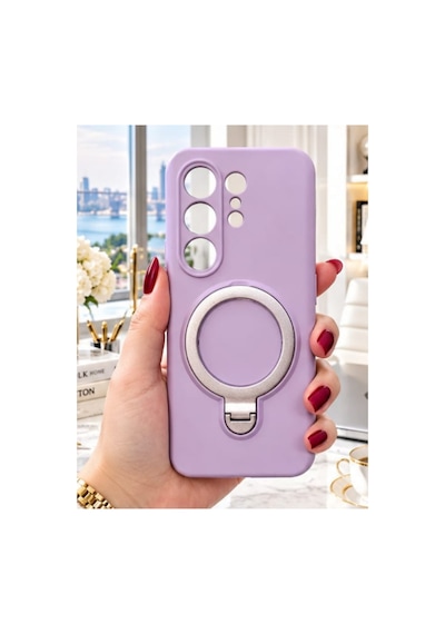 Tecno Camon 50 Pro 4g İle Uyumlu 360 Derece Dönebilen Kalın Metal Magsafe Halka Stantlı İçi Kadife Korumalı Ultra Lüx Premium Silikon Kılıf Lila Tecno Camon 50 Pro 4g İle Uyumlu 360 Derece Dönebilen Kalın Metal Magsafe Halka Stantlı İçi Kadife Korumalı Ultra Lüx Premium Silikon Kılıf Lila