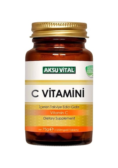 C Vitamini - Çinko - D Vitamini - Aksu Vital Kapsül - 60 Adet