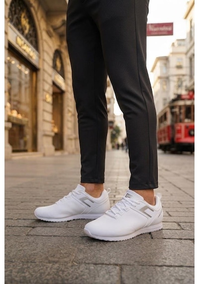 Lescon Riva 3 Rahat Hafif  Erkek Sneaker Spor Ayakkabı Beyaz