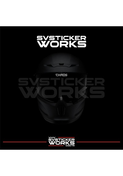 Chaos Vizör Sticker Kask Vizör Sticker Tüm Kasklar Uyumlu 1 Adet Gri