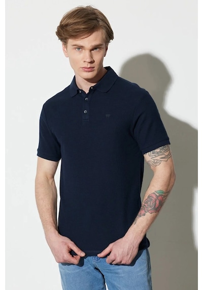 Wrangler Erkek Polo T Shirt W231325410 410 LACİVERT Lacivert