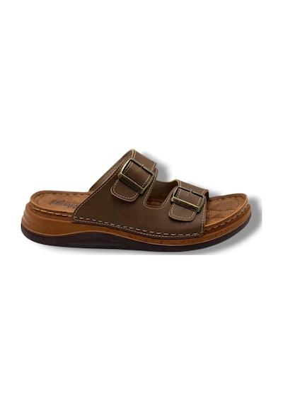 Oscar 5045-26 Cilt Çift Bant Ultra Soft Anatomik Erkek Terlik Taba