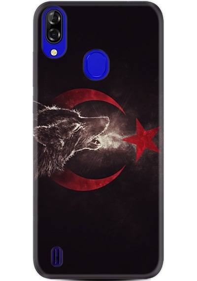 Reeder P13 Blue Plus Kılıf Boyun Askılı Kurt Ve Ay Yıldız 1403