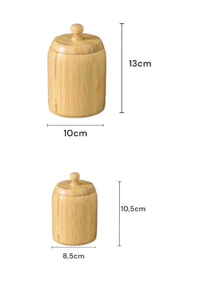 6 Lı Bambu Baharat Seti, Baharatlık Sarı