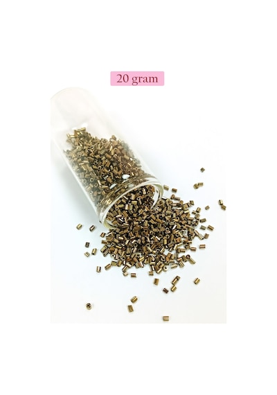 Kesme Cam Boncuk 2mm - 4 Renk - Toplam 80 Gram - Bnc444