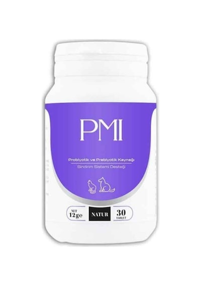 Natur PMI Probiyotik ve Prebiyotik Kedi ve Köpek Gıda Takviyesi 30 Tablet 12 G
