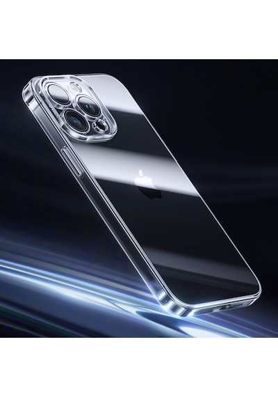 Apple Uyumlu iPhone 15 Pro Max Şeffaf Kılıf Kamera Korumalı 0.7mm Fit Silikon