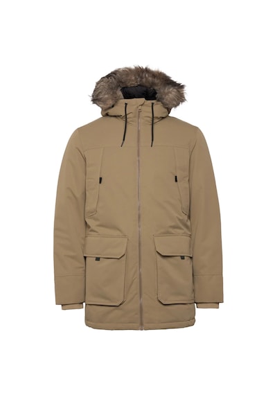 Jack & Jones Açık Kahve Erkek Mont Jjeconstruct Faux Fur Parka Sn