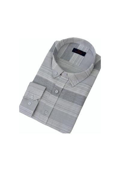Erkek Silim Fit Pano Çizgili Gömlek Bgl-st03097 001