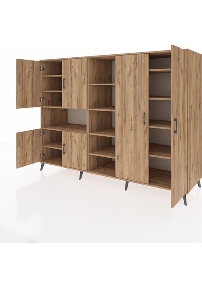 Kronos Dolap 13 Raflı 6 Kapaklı 220x59x163 Çam-çam Atlas Çam - Atlas Çam Kronos Dolap 13 Raflı 6 Kapaklı 220x59x163 Çam-çam Atlas Çam - Atlas Çam