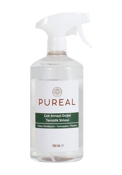 Pureal Çok Amaçlı Doğal Temizlik Sirkesi Yumuşatıcı-parlatıcı-yüzey Temizleyici 950 Ml Tekli