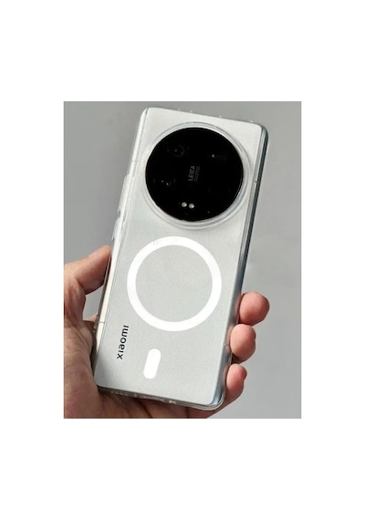 Xiaomi Mi 13 Ultra Kılıf Sararmaz Kamera Korumalı Magsafe Mika Hafif Sert Parlak Şeffaf Kapak Renksiz