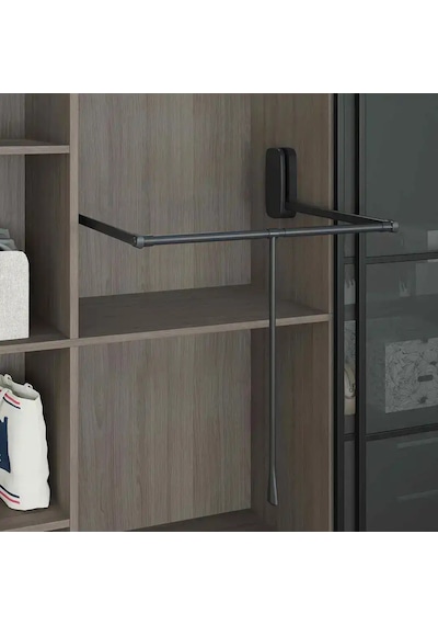 Starax Gardırop Asansörü 12 Kg Antrasit W: 850-1150mm S-6012-a Çok Renkli