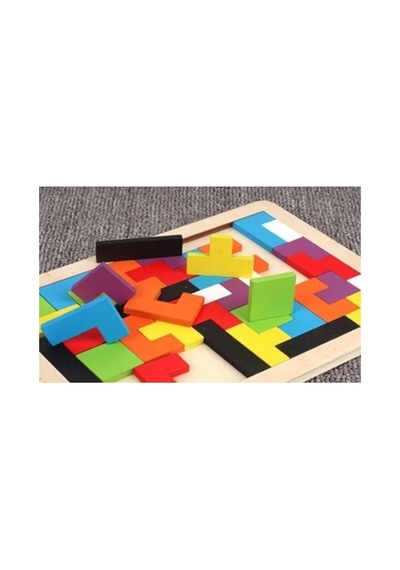 Toys Ahşap Tetris Eğitici Bultak Tetris Puzzle Çocuk Oyuncağı