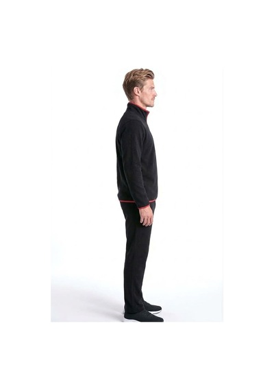 Pierre Cardin 6162 Erkek Uzun Kollu Quarter Zip Eşofman Takımı-siyah