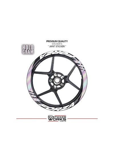 Honda Forza Geniş Jant Kaplama Sticker Etiket Modeli 16lı Set Sticker Yüksek Kalite 29789818