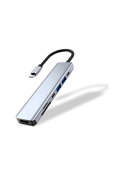 7in1 Type-c Çok Fonksiyonlu Hdmı Girişli Usb Çoğaltıcı Type-c Çoğaltıcı