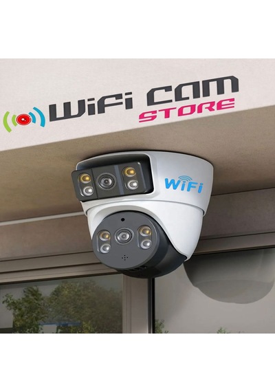 Çift Kameralı İç Ortam Tavan Tip Dome Wifi Kamera