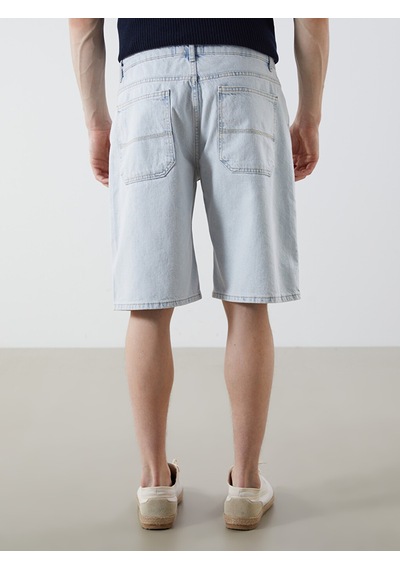 Lcw Jeans İndigo Loose Fit Erkek Jean Şort