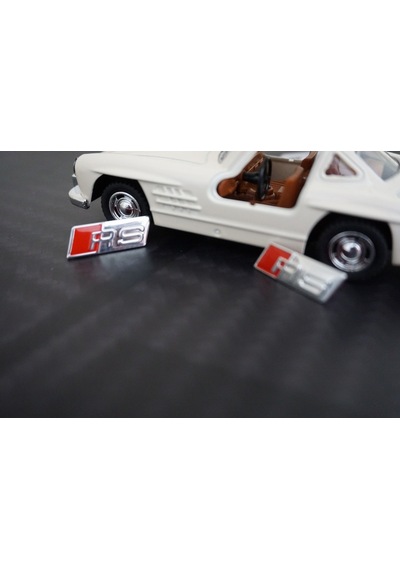 Audi Rs Direksiyon Alüminyum Alaşımlı 3M 3D Sticker Logo 2Li Set