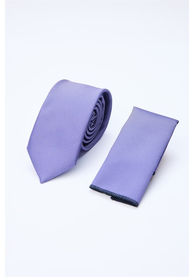 İmza Mor Kuş Gözü Desen 7 Cm Kravat 1090260100