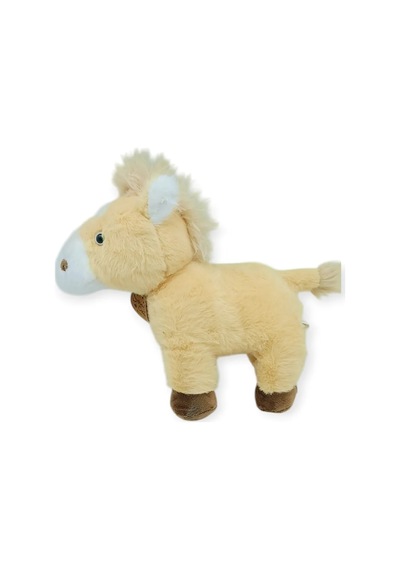 Peluş Hayvanlar Sesli 30 Cm At - Açık Kahverengi