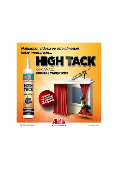 Akfix High Tack Beyaz Korniş Slikonu 004