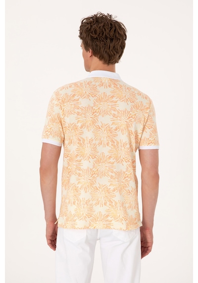 U.S. Polo Assn. Erkek Regular Fit Polo Yaka Turuncu Tişört 50299618-VR202