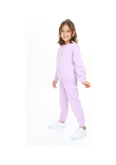 Toontoy Kids Toontoy Kız Çocuk Deniz Kabuğu Nakışlı Eşofman Takım Lila