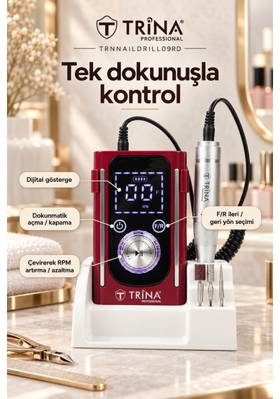 Elektrikli Tırnak Törpü Makinesi Kırmızı