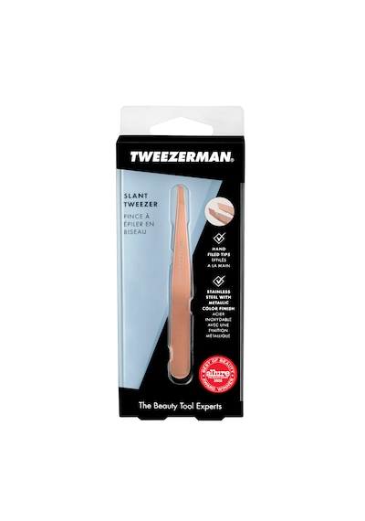Tweezerman Rose Gold Slant Tweezer Cımbız Altın - Pembe