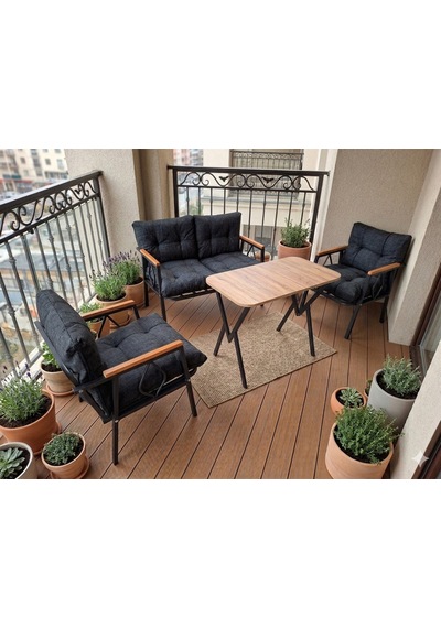Doruk Home Damla Model Metal Balkon Takımı 2 1 1 Masalı Çay Seti Bahçe Mobilyası Balkon Takımı Gri Doruk Home Damla Model Metal Balkon Takımı 2 1 1 Masalı Çay Seti Bahçe Mobilyası Balkon Takımı Gri
