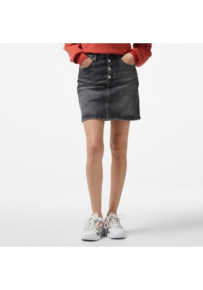 Tommy Hilfiger Jeans Mom Uh Skirt B Kadın Siyah Etekdw0dw18231