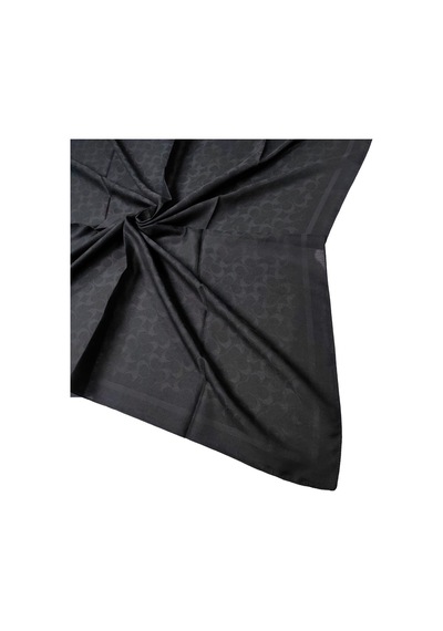 Mim Eşarp Işıl İpek - C Desen Siena Eşarp 100x100 Cm Siyah