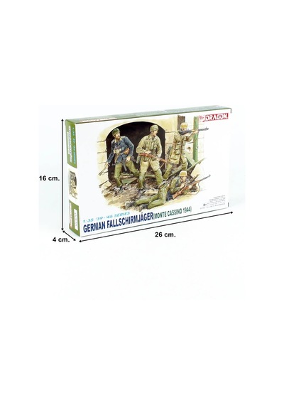 1/35 Alman Paraşütcüler Monte Cassıno 1944 Figür Maketi, Dragon 6005