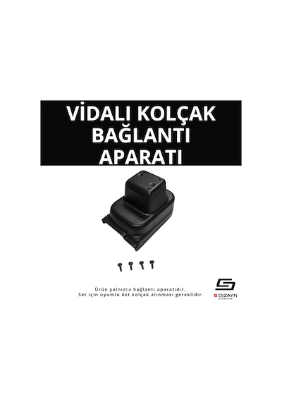 S-dizayn Fiat 500l Abs Vidalı Kol Dayama Kolçak Alt Adaptör 2012 Üzeri A+kalite