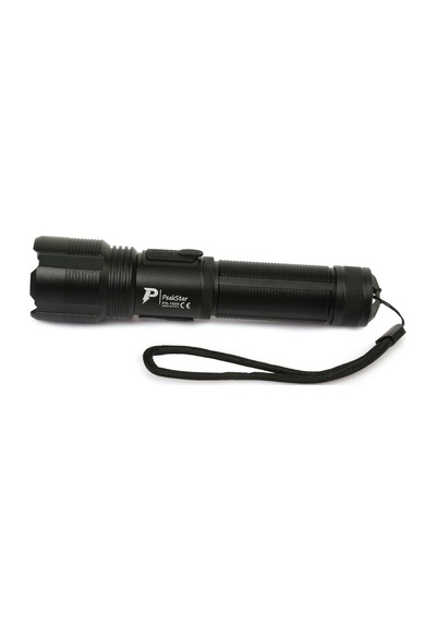 Peakstar Ps-1600 Süper Parlak Led Zoomlu 5 Mod Su Geçirmez Profesyonel Kamp Bekçi Avcı Feneri Çok Renkli