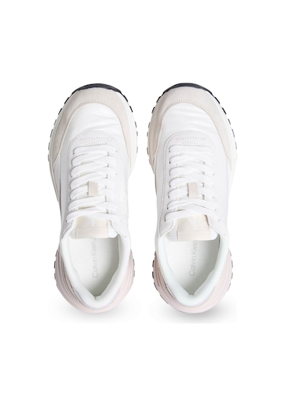 Calvin Klein Hıke Runner Mg Nylon Perl Beyaz Kadın Sneaker 000000000102245997 Beyaz