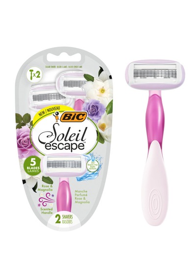 Bıc Soleil Escape 5 Bıçaklı Kadın Tıraş Bıçağı 2 Li Rose Magnolia