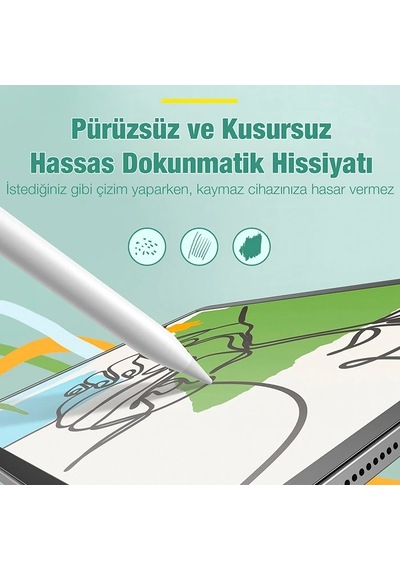 Baseus Apple iPad Uyumlu Pro 12.9inç 2018-2021-2021 Manyetik Kenarlı Mıknatıslı Ekran Koruyucu- 5775
