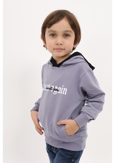 Toontoy Kids Toontoy Erkek Çocuk Relax Fit Kapüşonlu Cepli Baskılı Sweatshirt - 2 İplik Koyu Gri Toontoy Kids Toontoy Erkek Çocuk Relax Fit Kapüşonlu Cepli Baskılı Sweatshirt - 2 İplik Koyu Gri