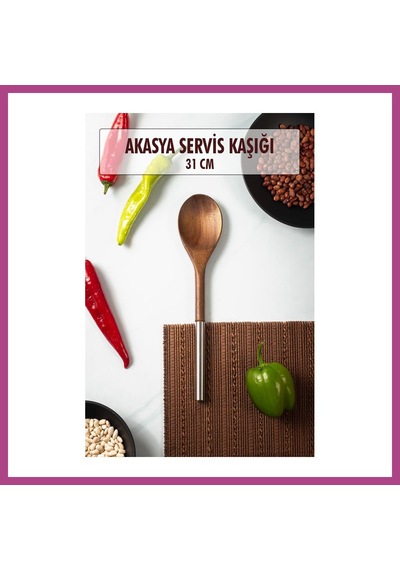 Gees Global Akasya Servis Kaşığı & Sunum Kaşığı Gbzs