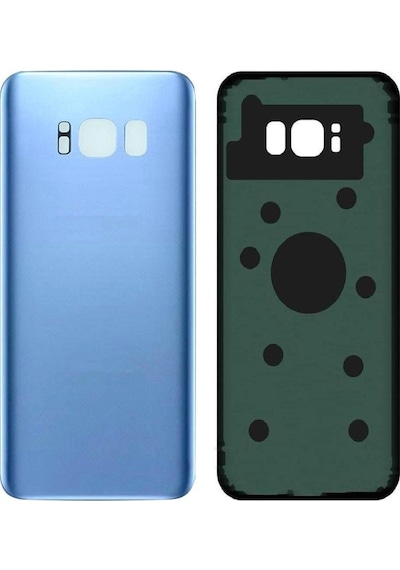 Samsung S8 Plus Mavi Uyumlu Arka Kapak Batarya Kapağı Pil Kapağı Mavi