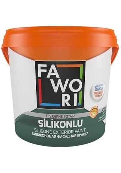 Fawori Silikonlu Dış Cephe Boyası Beyaz  15 L