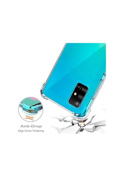 Samsung Uyumlu Galaxy A51 Köseleri Airbagli Anti Sok Seffaf Kilif 401774300