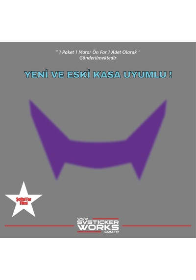 Cfmoto Nk250 Far Sticker 2018-2025 Uyumlu Hazır Far Sticker Kit Mor
