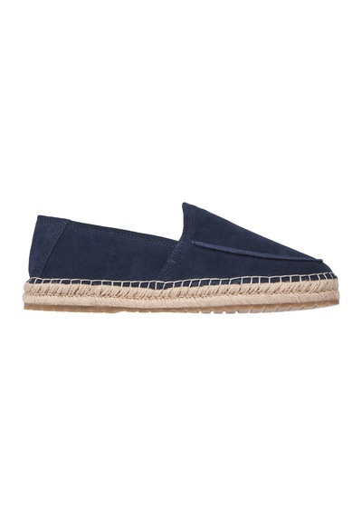 Tommy Hilfiger Hılfıger Flex Espa Suede Loafer Erkek Mavi Günlük Ayakkabı - Fm0fm05392